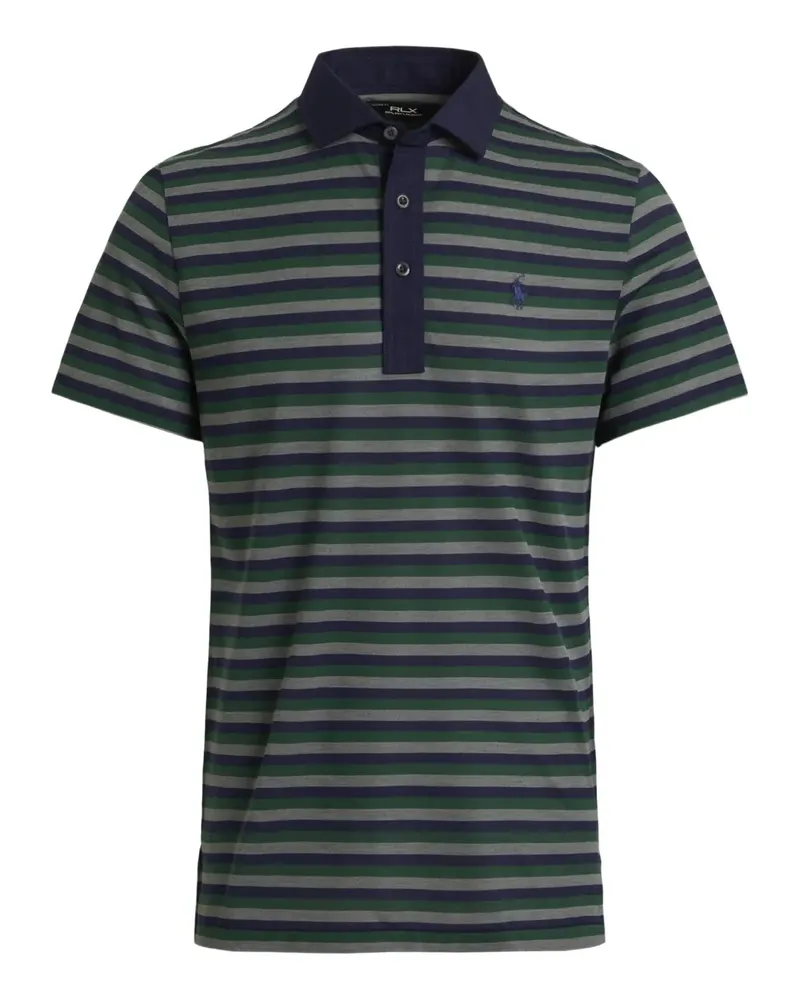 Ralph Lauren Poloshirt mit gestreiftem Kragen - Grün Grün