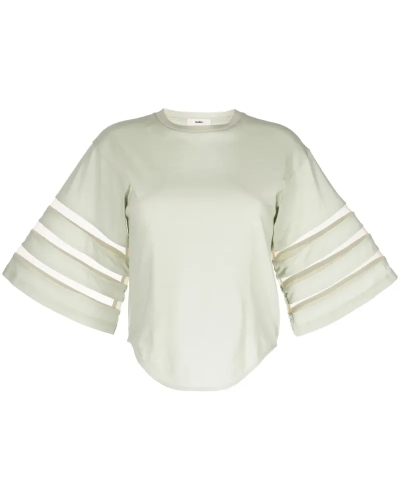 Muller of Yoshiokubo T-Shirt mit Cut-Outs - Grün Grün