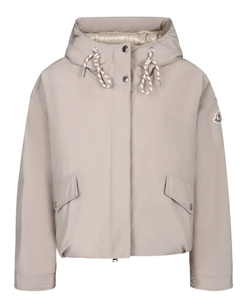 Moncler Eucalyptus Kapuzenjacke mit Klappentasche - Nude Nude