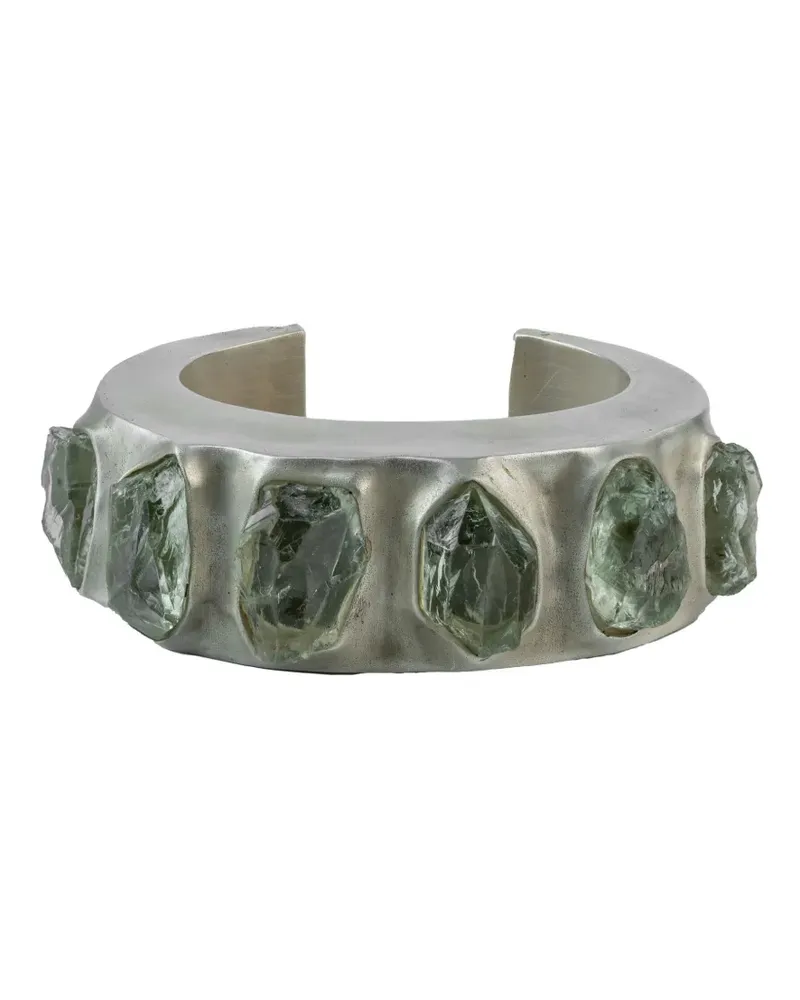Parts Of Four Versilbertes Crescent Green Armband mit Amethyst - Grau Grau