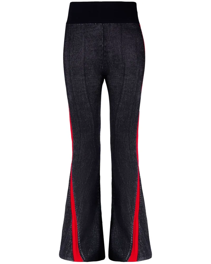 Perfect Moment Gerippte Evie Leggings - Schwarz Schwarz