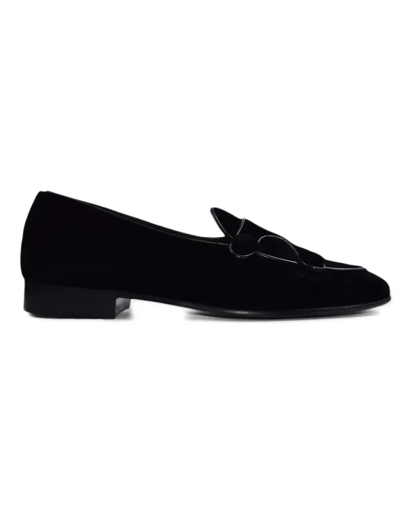 Edhèn Milano round toe loafers - Schwarz Schwarz