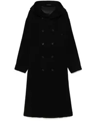 Yohji Yamamoto Doppelreihiger Mantel Schwarz