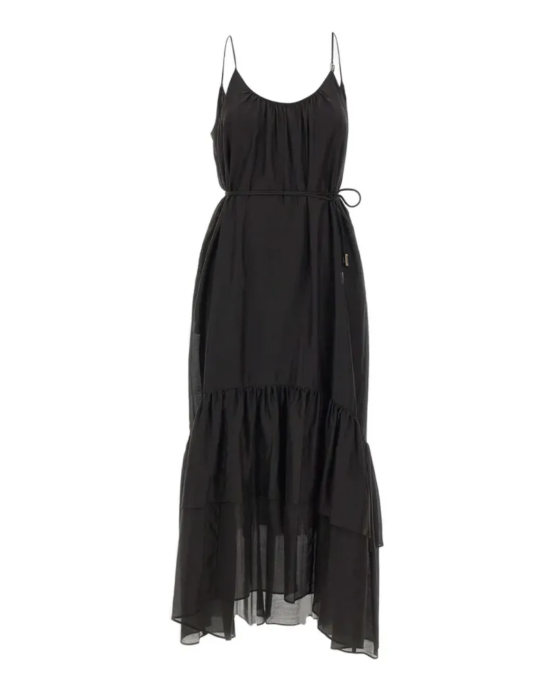 Liu Jo ruffled muslin maxi dress - Schwarz Schwarz
