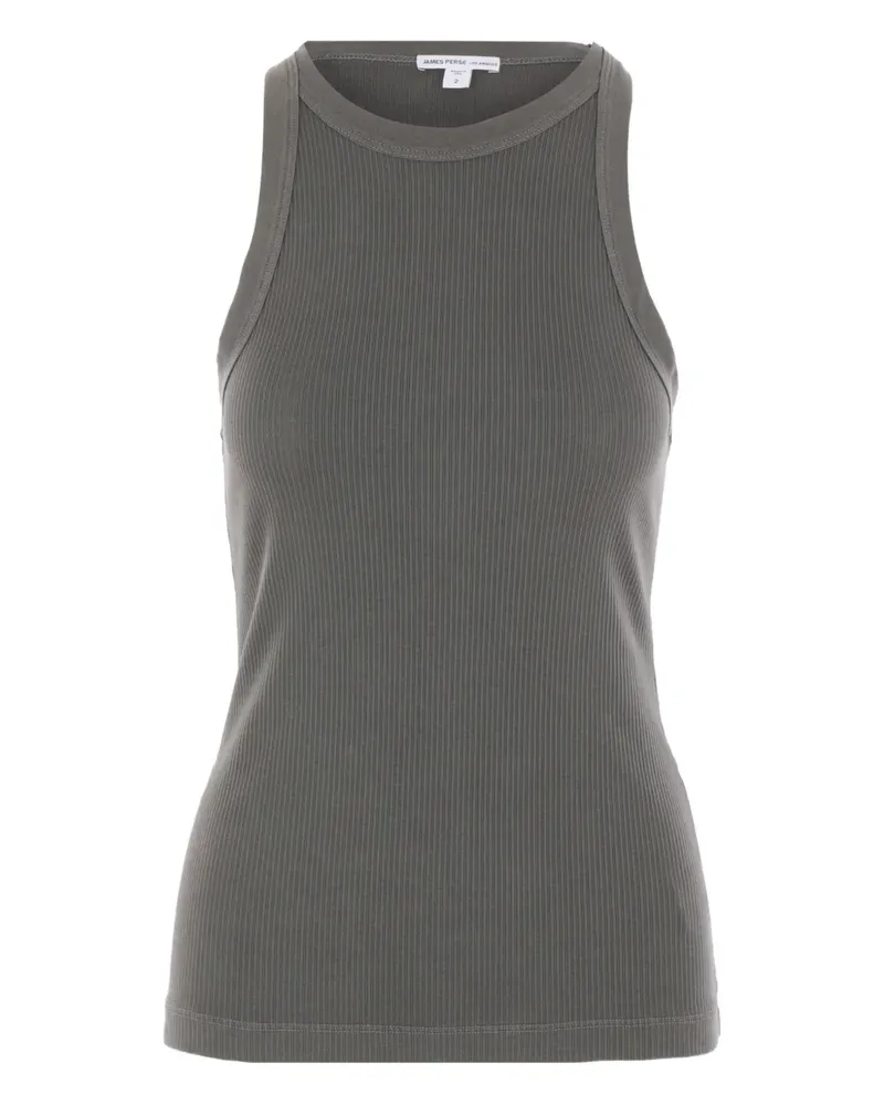 James Perse Geripptes Tanktop - Grau Grau