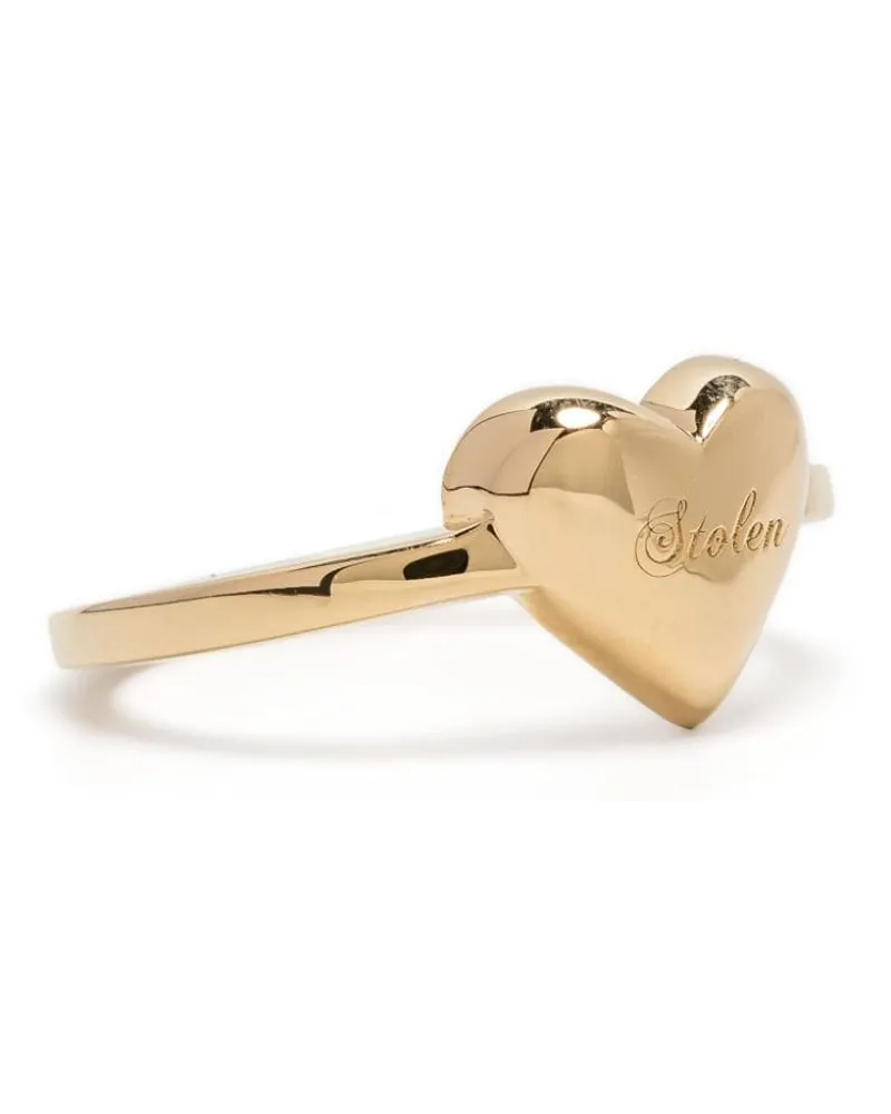 Stolen Girlfriends Club Full Heart Ring Gold