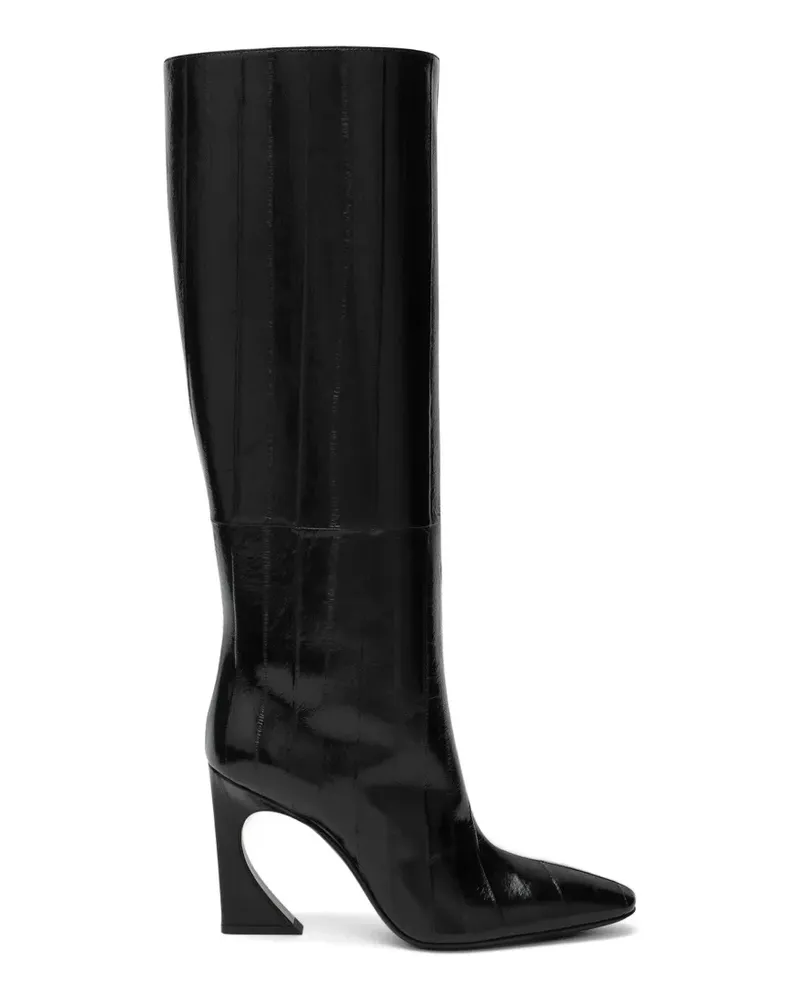 Fendi Arco sculptural-heel panelled boots - Schwarz Schwarz