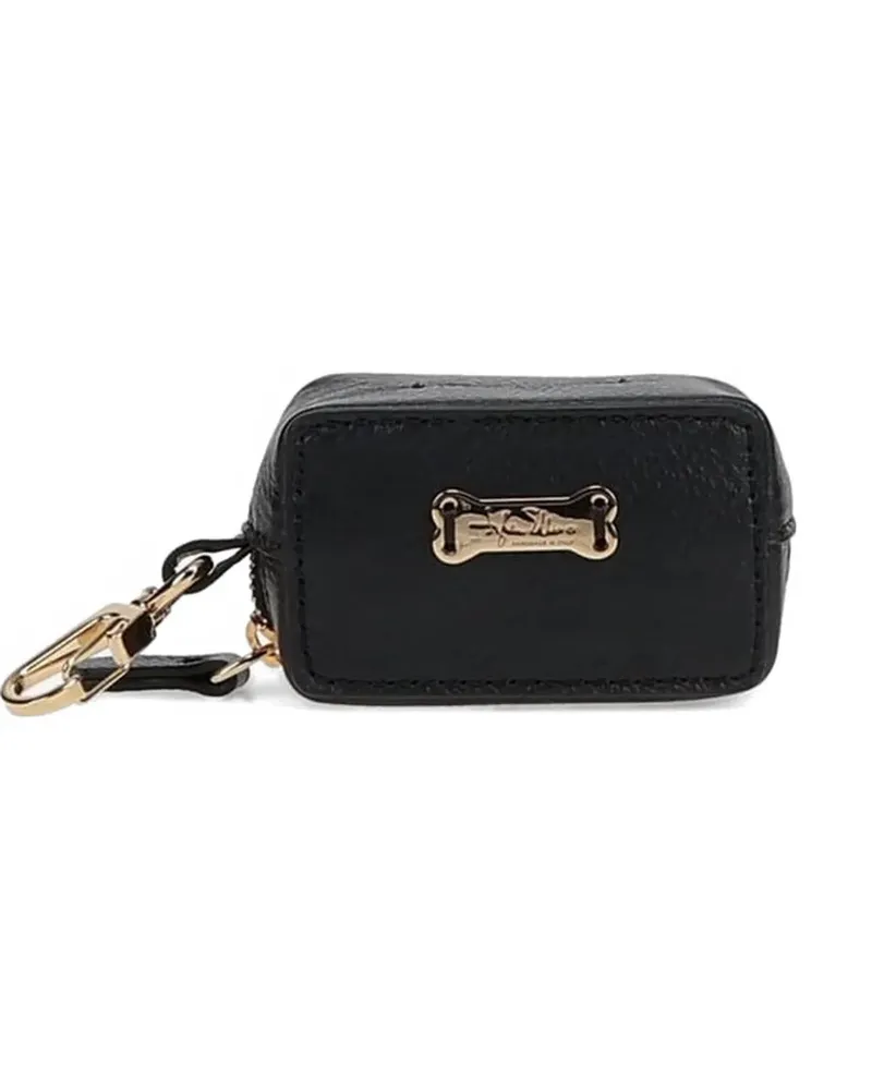 Tyler Ellis pebbled leather bag carrier - Schwarz Schwarz