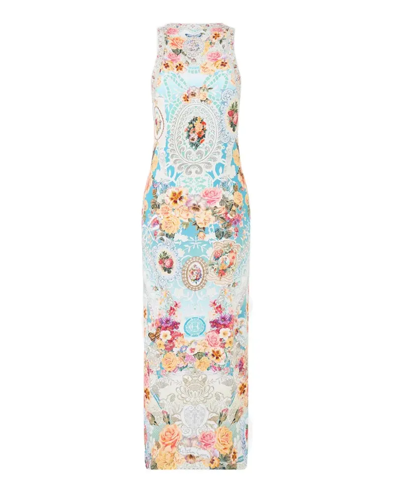 Camilla A Taste for Lace floral-print dress - Blau Blau