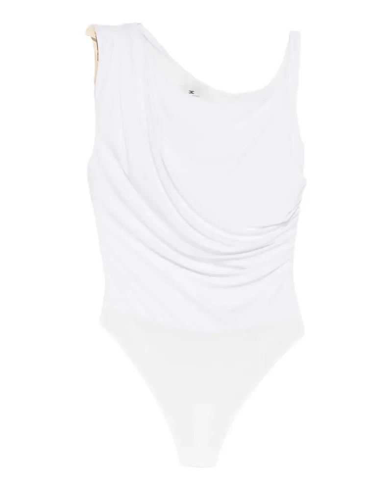 Elisabetta Franchi draped bodysuit - Weiß Weiß