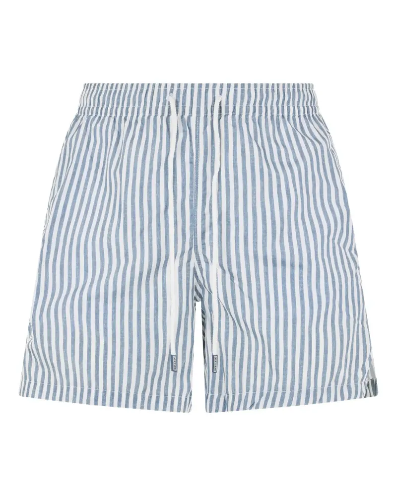 Fedeli striped drawstring swim shorts - Blau Blau