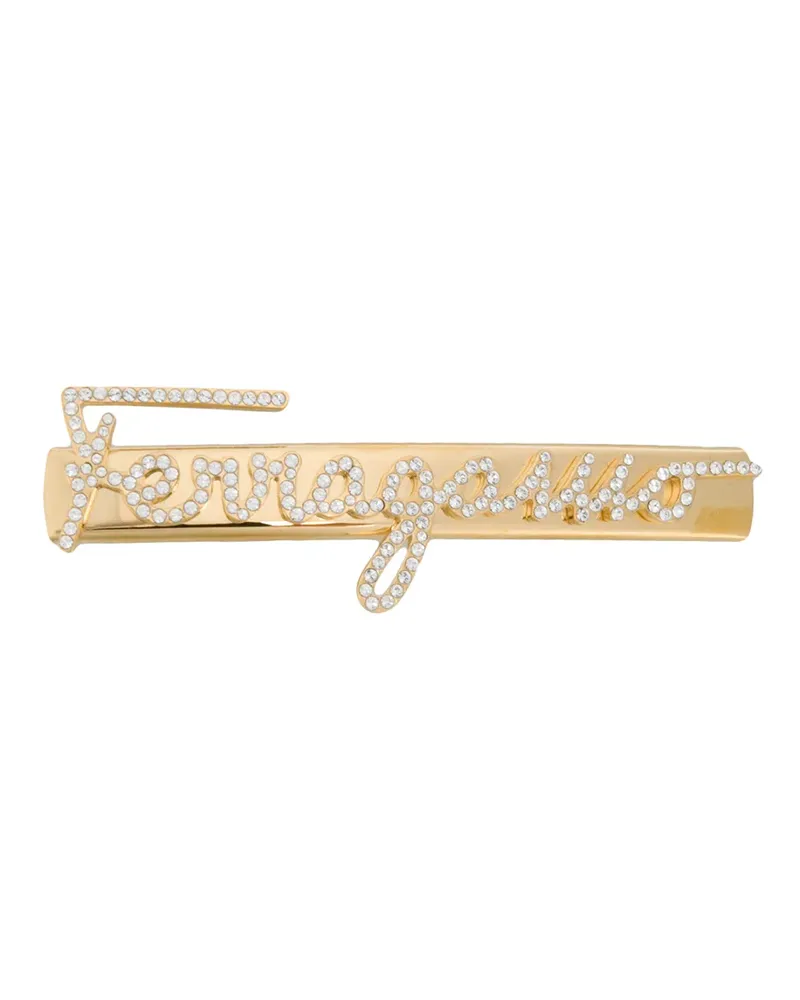 Ferragamo Haarclip mit Strass - Gold Gold