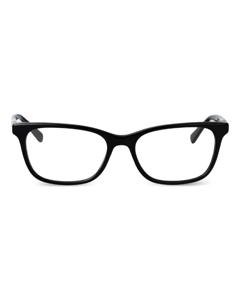 Longchamp logo-plaque square-frame glasses - Schwarz Schwarz