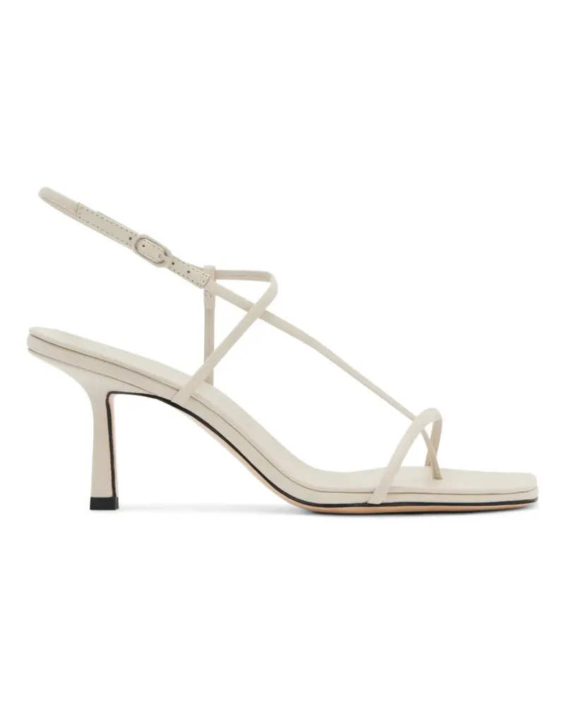 Studio Amelia cross-front leather sandals - Nude Nude