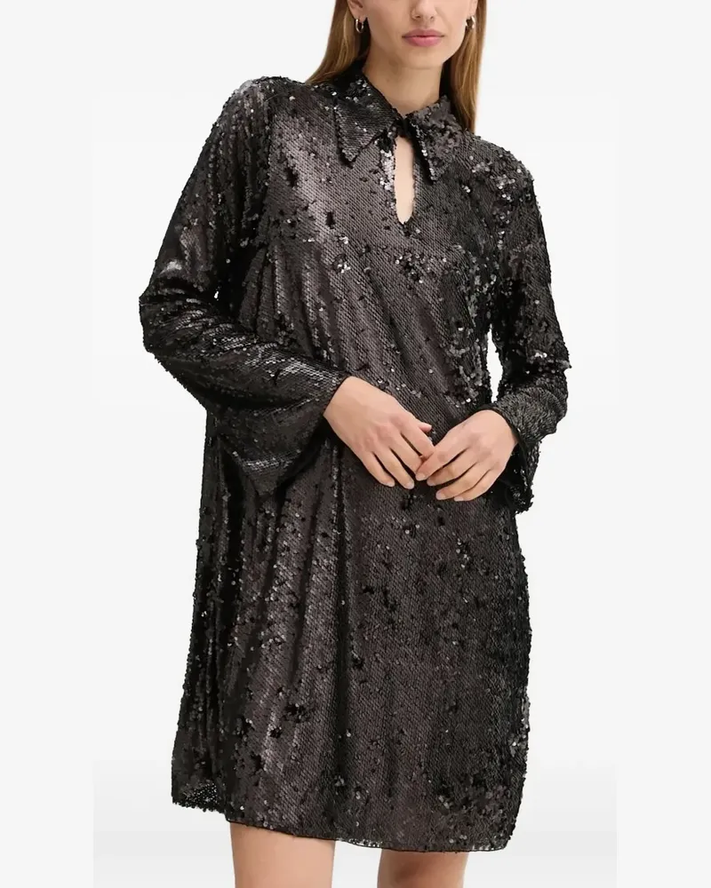 BRUUNS BAZAAR Minikleid mit Pailletten - Schwarz Schwarz