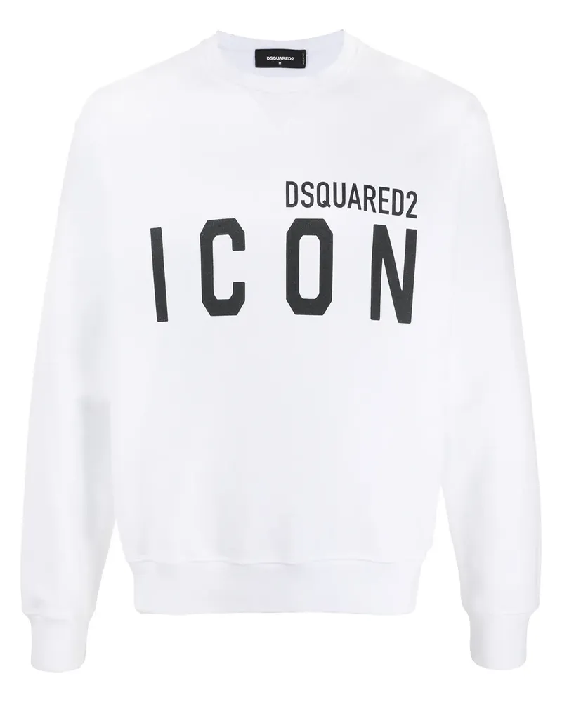 Dsquared2 Sweatshirt mit "Icon"-Print - Weiß Weiß
