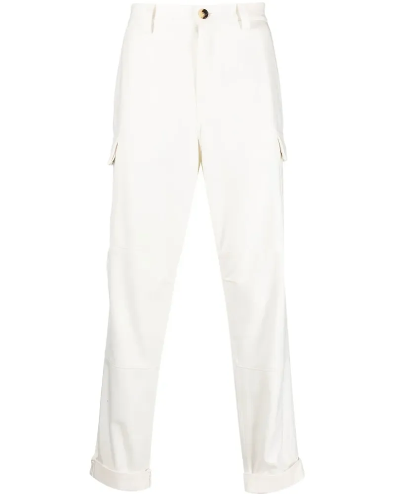 Brunello Cucinelli Cargohose mit Tapered-Bein - Weiß Weiß