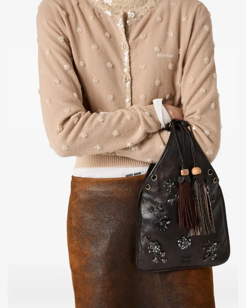 Miu Miu Handtasche aus Leder - Braun Braun