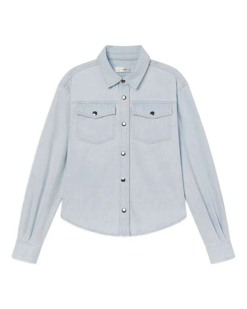 Frame Denim Jeanshemd mit doppelter Tasche - Blau Blau