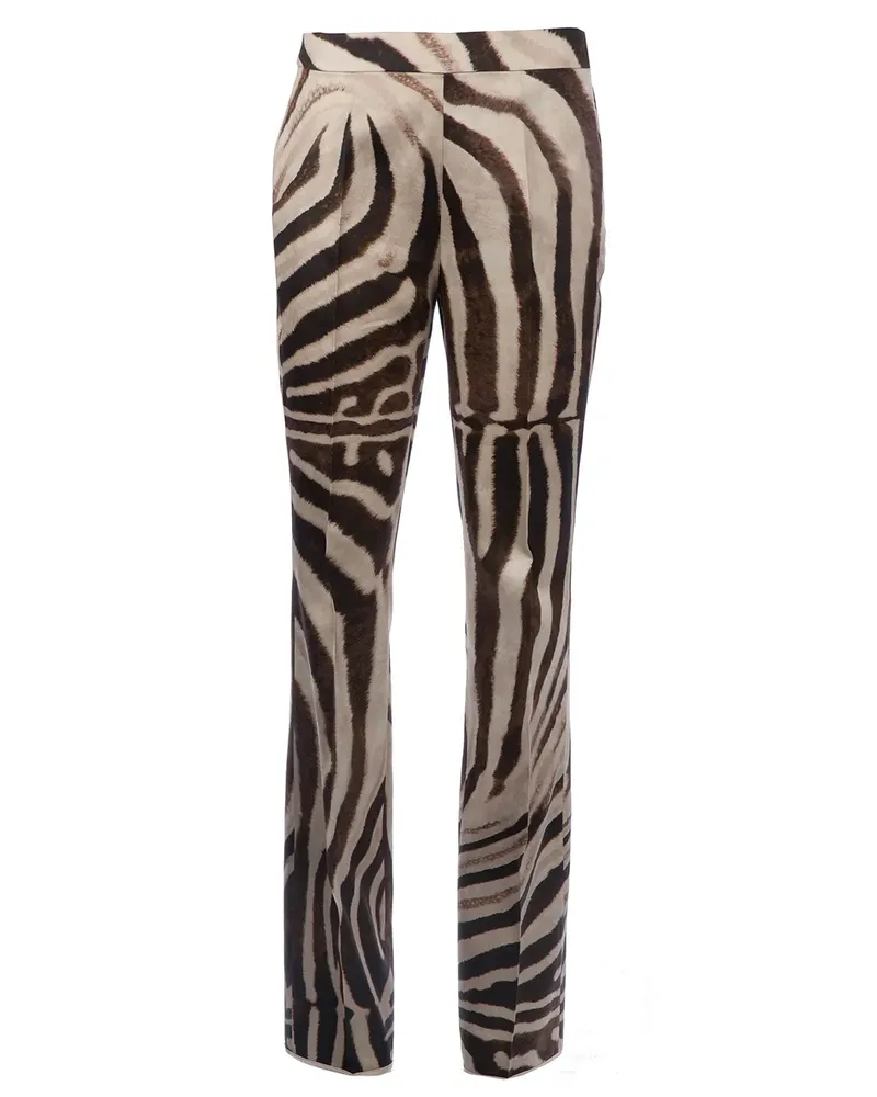Giambattista Valli zebra print trouser - Braun Braun