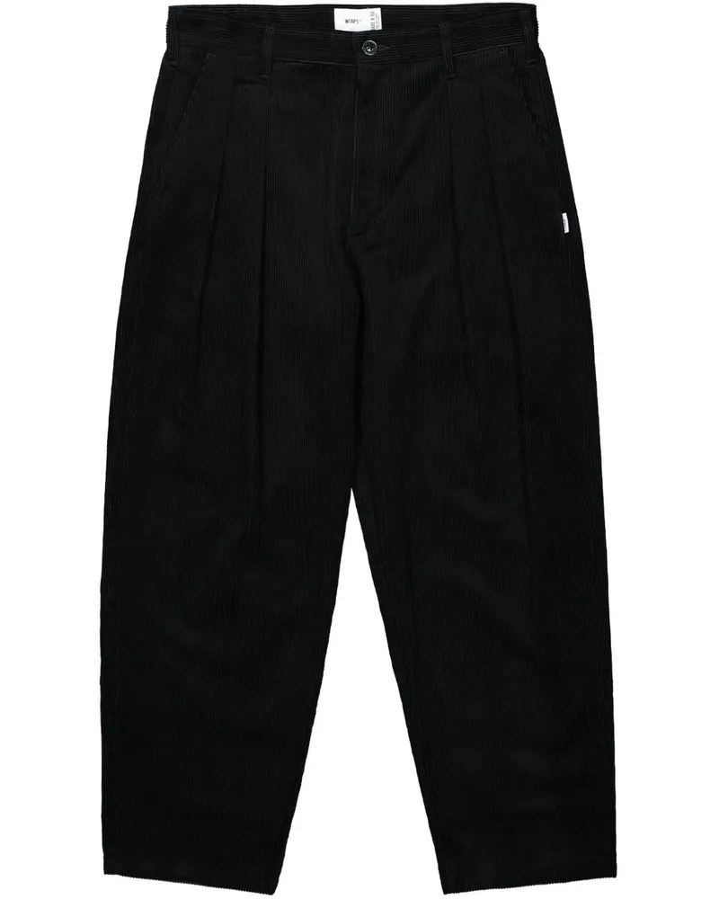WTAPS Cordhose mit Bundfalten - Schwarz Schwarz