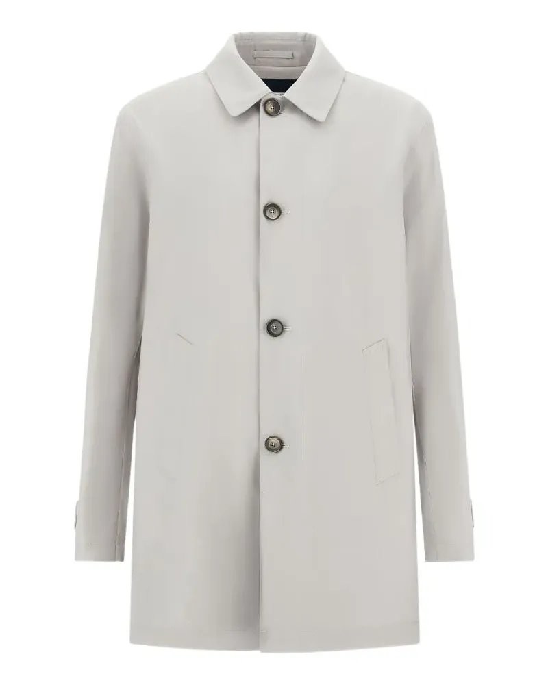 Herno button-down 3-layers wool coat - Grau Grau