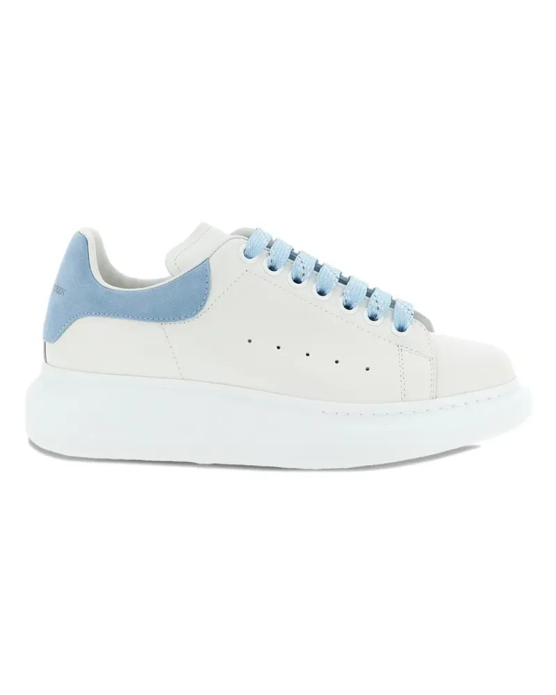 Alexander McQueen contrast larry leather sneakers - Weiß Weiß