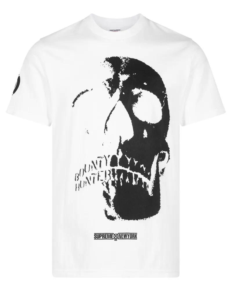 Supreme Being x Bounty Hunter Skulls T-Shirt - Weiß Weiß