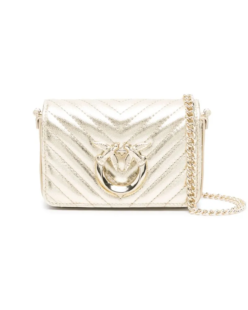 Pinko Micro Love Tasche Mini-Tasche - Gold Gold