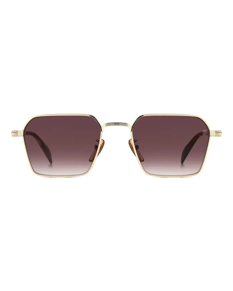 EYEWEAR by DAVID BECKHAM Sonnenbrille mit geometrischem Gestell - Gold Gold