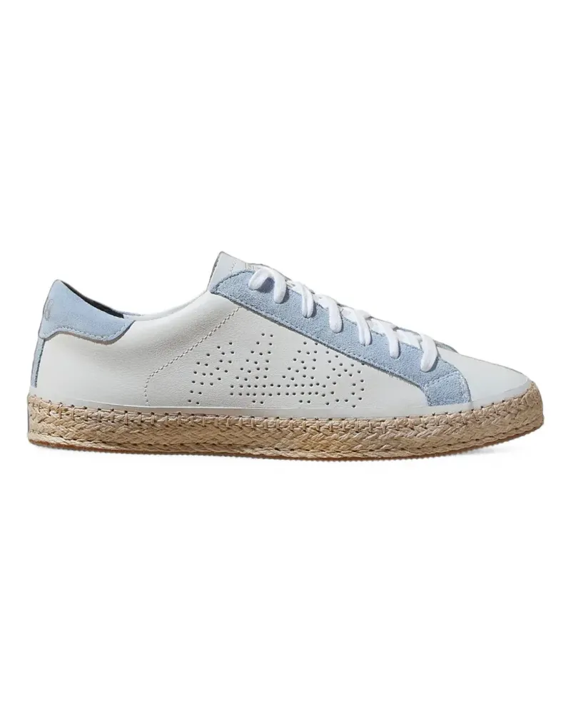 P448 John Corda Port Sneakers mit Espadrillesohle - Weiß Weiß