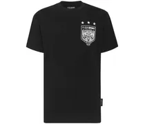 T-Shirt mit Wappen-Print
