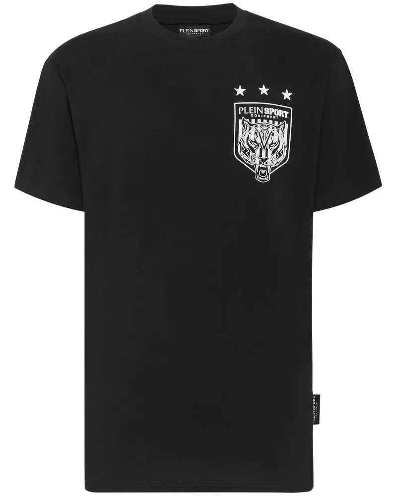 Philipp Plein T-Shirt mit Wappen-Print - Schwarz Schwarz