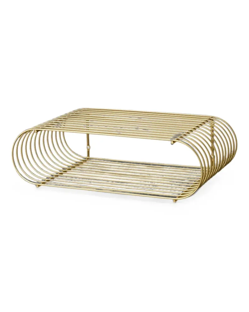 AYTM Curva sculptural shelf - Gold Gold