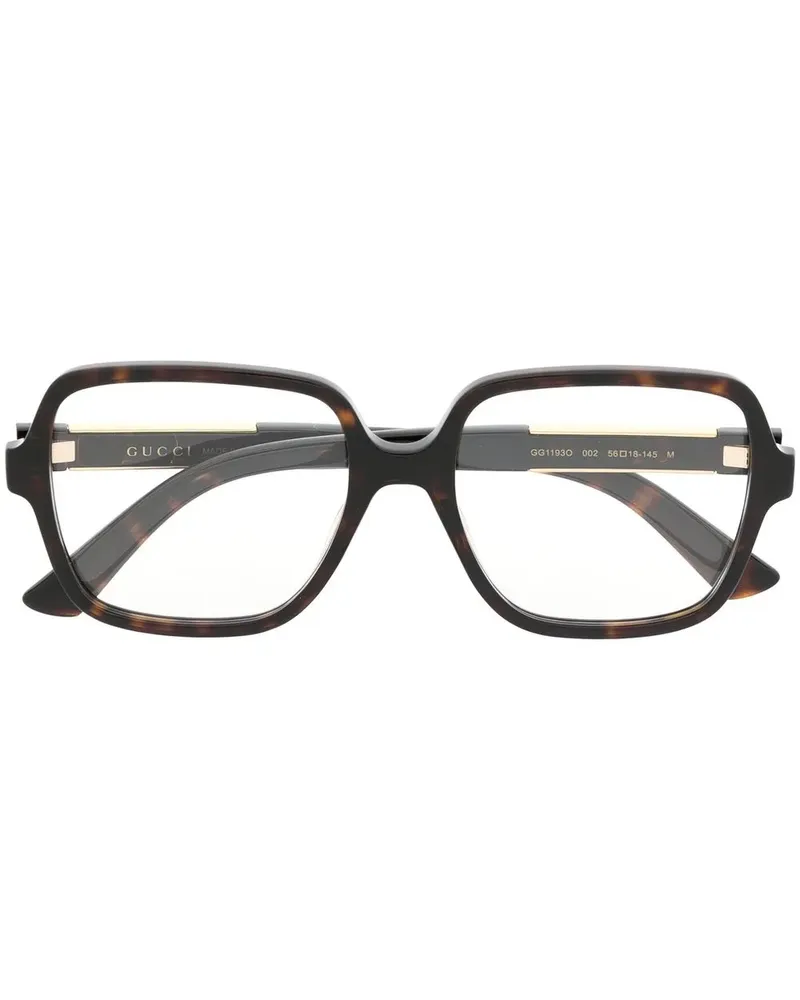 Gucci Brille in Schildpattoptik - Braun Braun