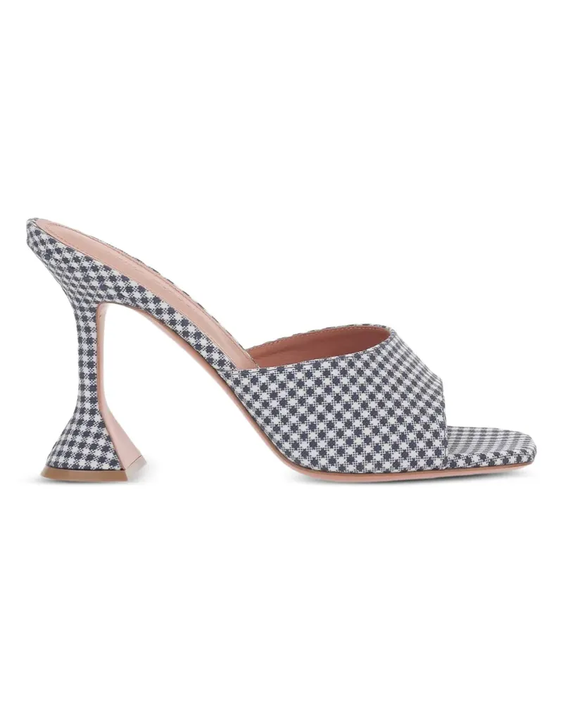Amina Muaddi Lupita gingham-pattern sandals - Blau Blau