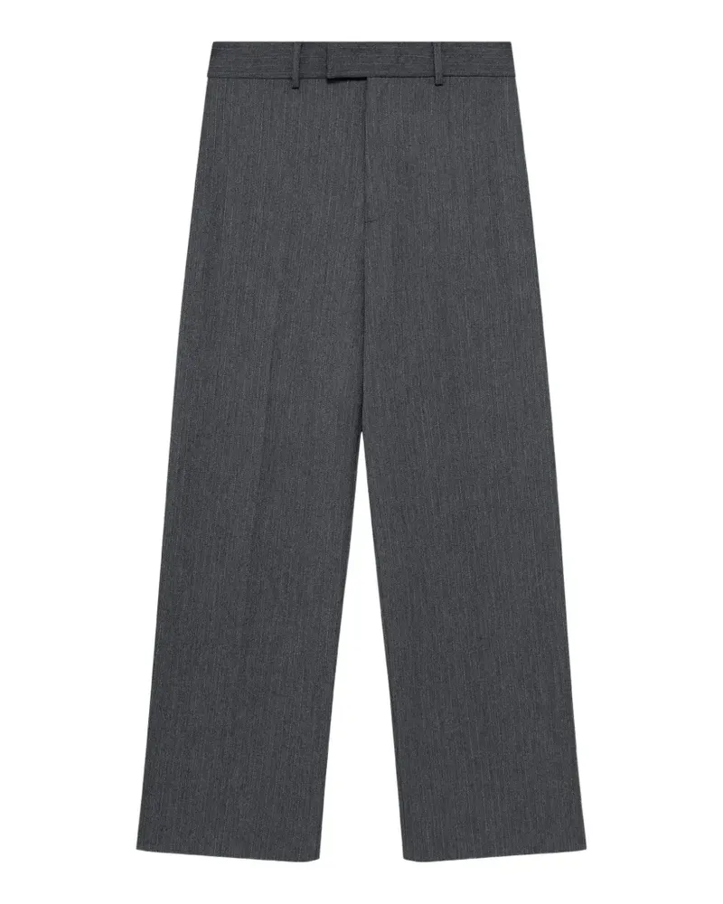 MSGM Hose mit Nadelstreifen - Grau Grau
