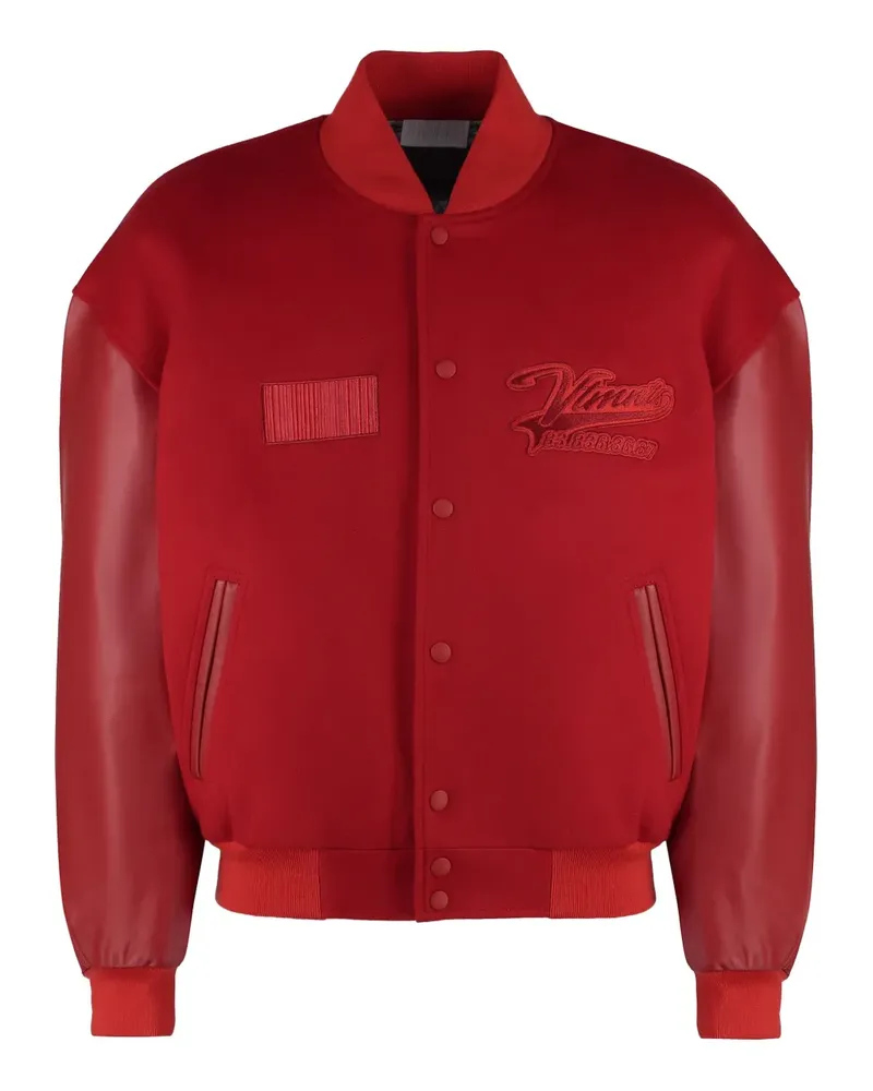 VETEMENTS Bomberjacke mit Logo-Stickerei - Rot Rot