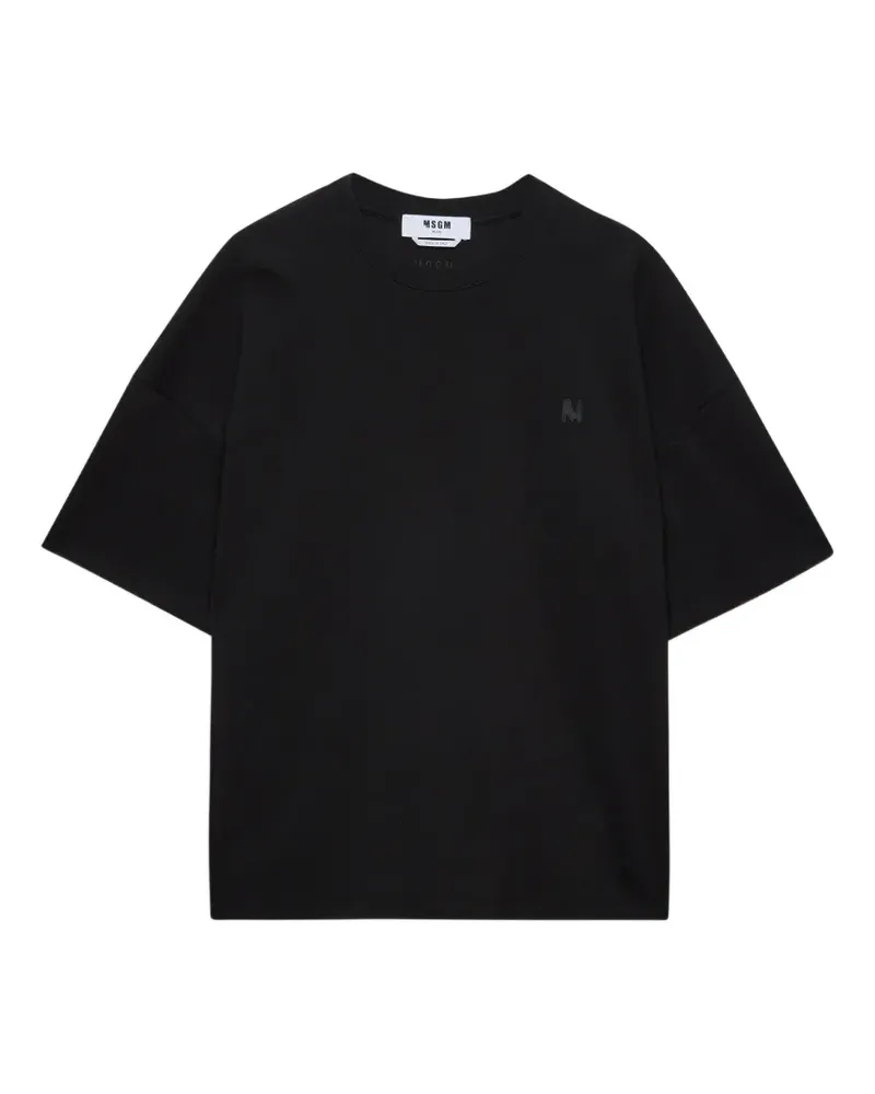 MSGM logo t-shirt - Schwarz Schwarz