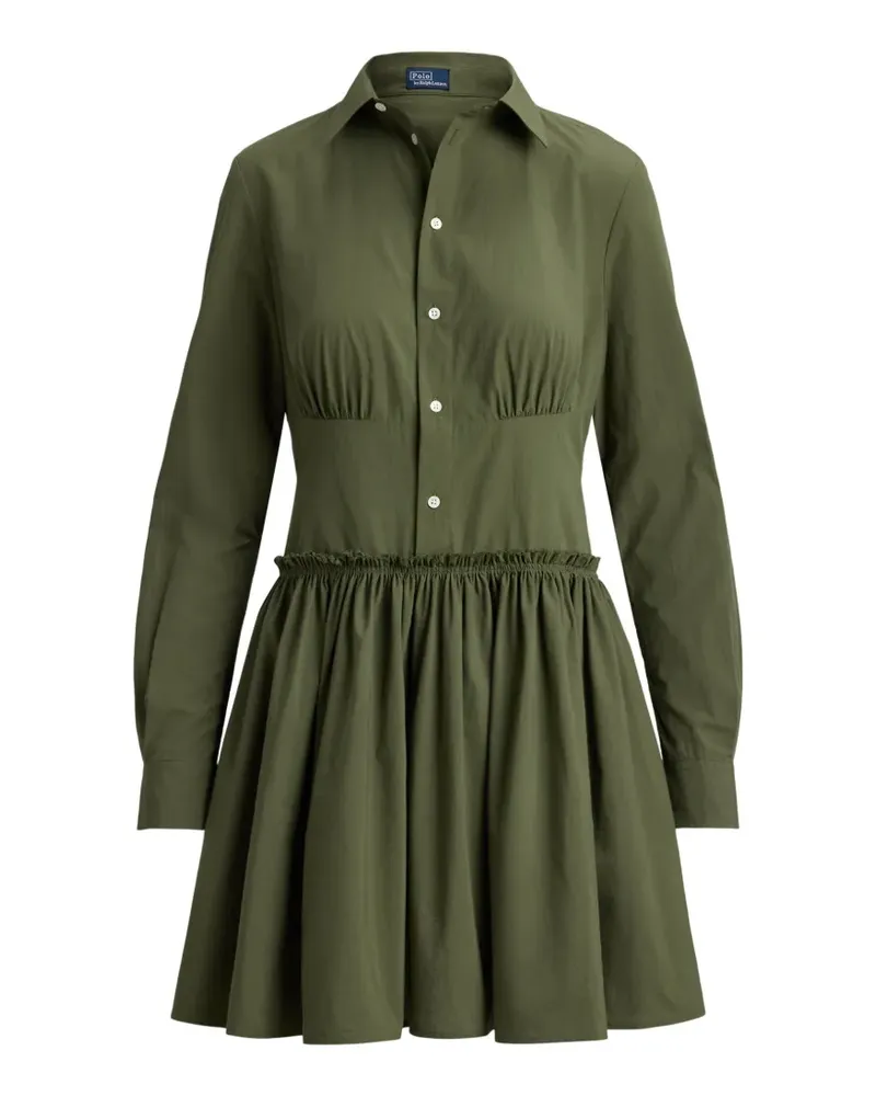 Ralph Lauren Minikleid mit Volant - Grün Grün