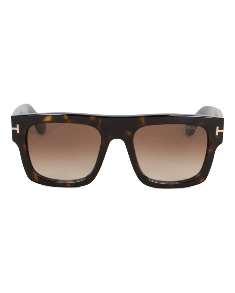 Tom Ford Renee tortoiseshell-effect square-frame sunglasses - Braun Braun