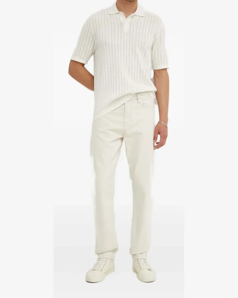 Samsøe & Samsøe Five-Pocket-Jeans mit Logo-Patch - Nude Nude