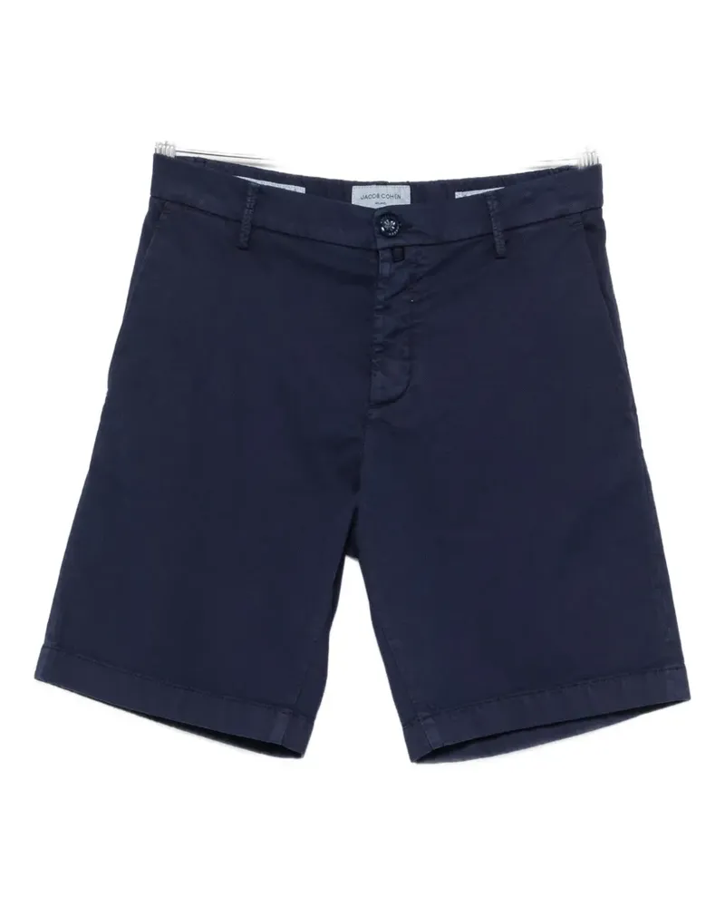 Jacob Cohën logo-patch shorts - Blau Blau