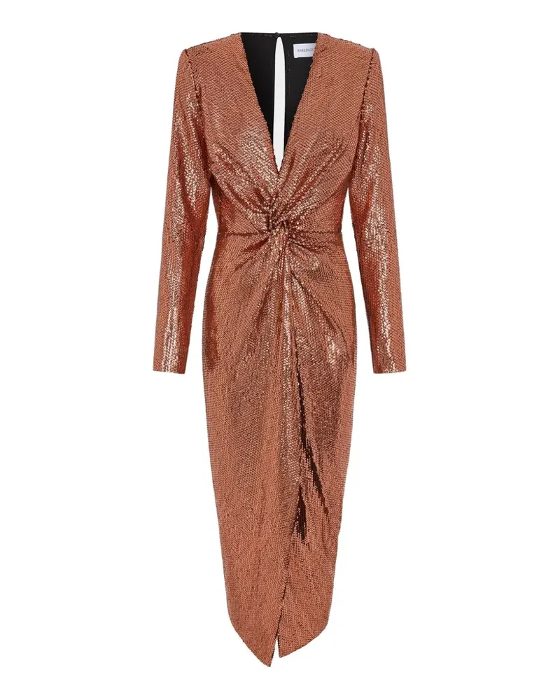 16ARLINGTON Vesta Midikleid mit Pailletten - Orange Orange