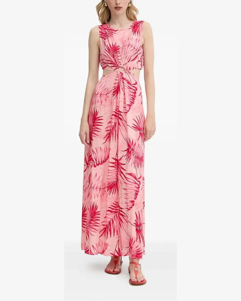 Liu Jo Maxikleid mit Cut-Outs - Rosa Rosa