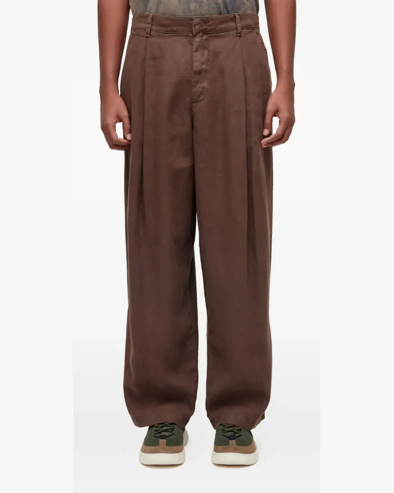 Osklen Hose mit Bundfalten - Braun Braun