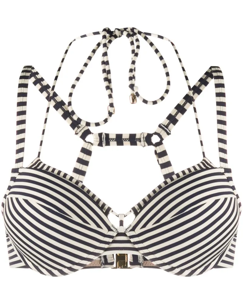 Marlies Dekkers Gestreiftes Bikinioberteil - Blau Blau