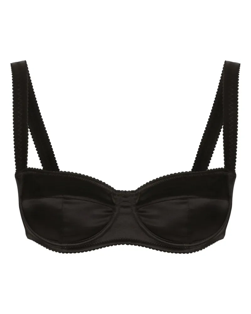 Dolce & Gabbana Balconette-BH aus Satin - Schwarz Schwarz
