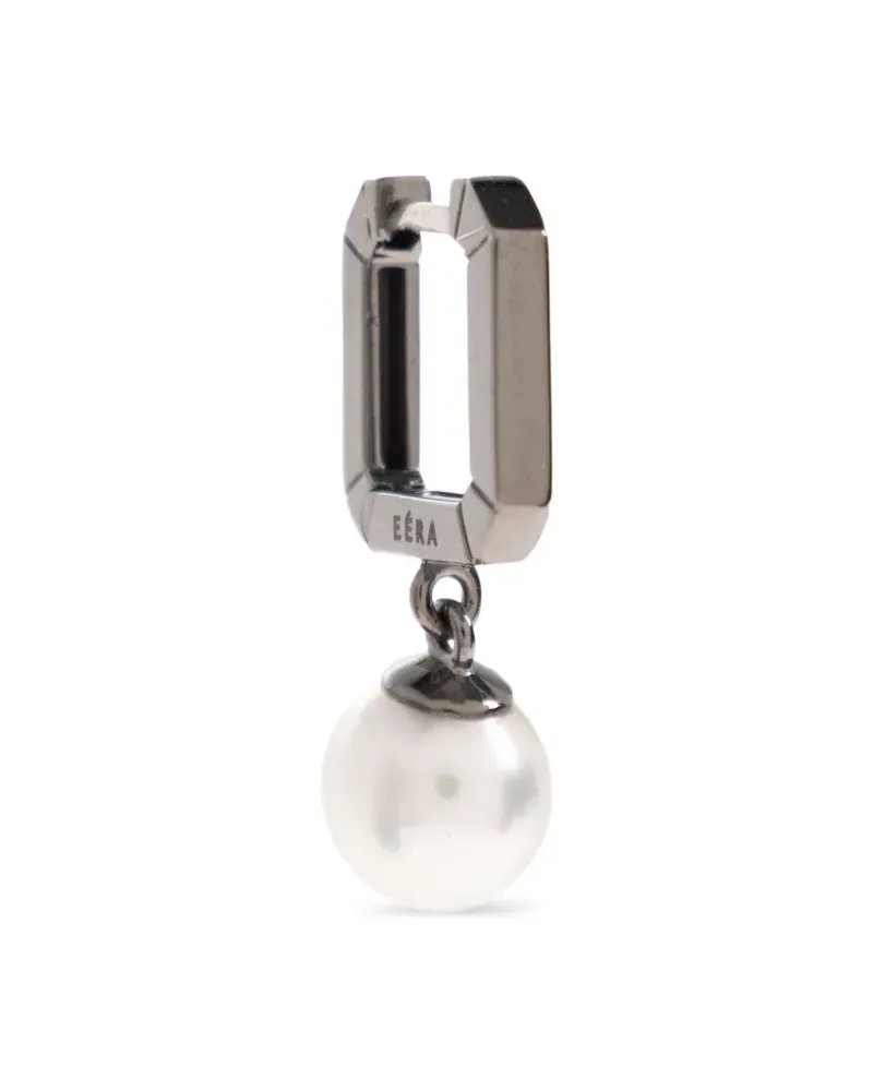 EÉRA Einzelner 18kt Candy Mini Pearls Weißgoldohrring - Silber Silber