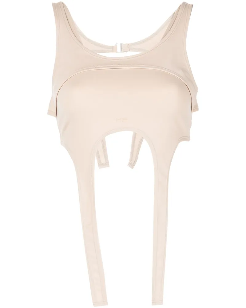 Heliot Emil Cropped-Top mit Einsätzen - Nude Nude